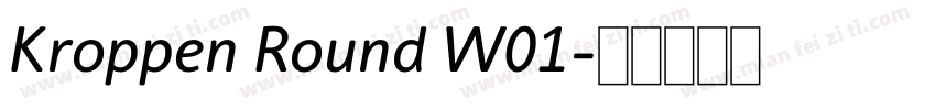 Kroppen Round W01字体转换